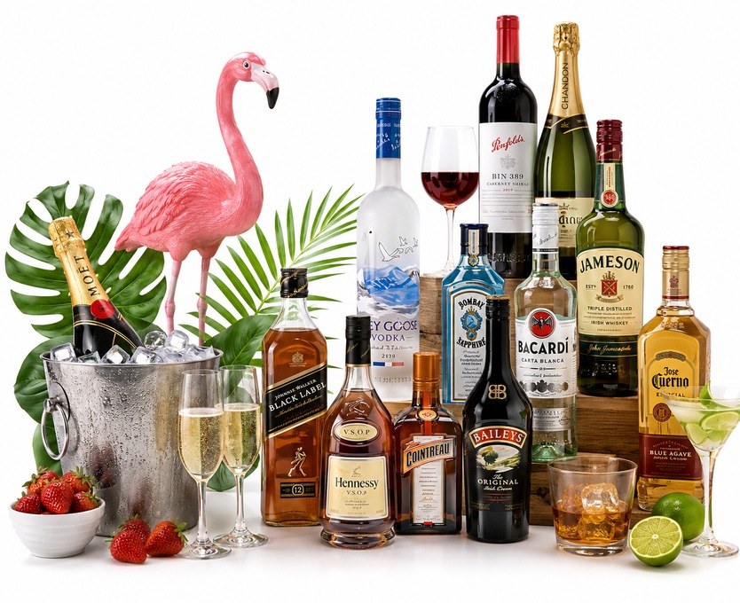 Liquors — Whisky, Rum, Vodka, Gin